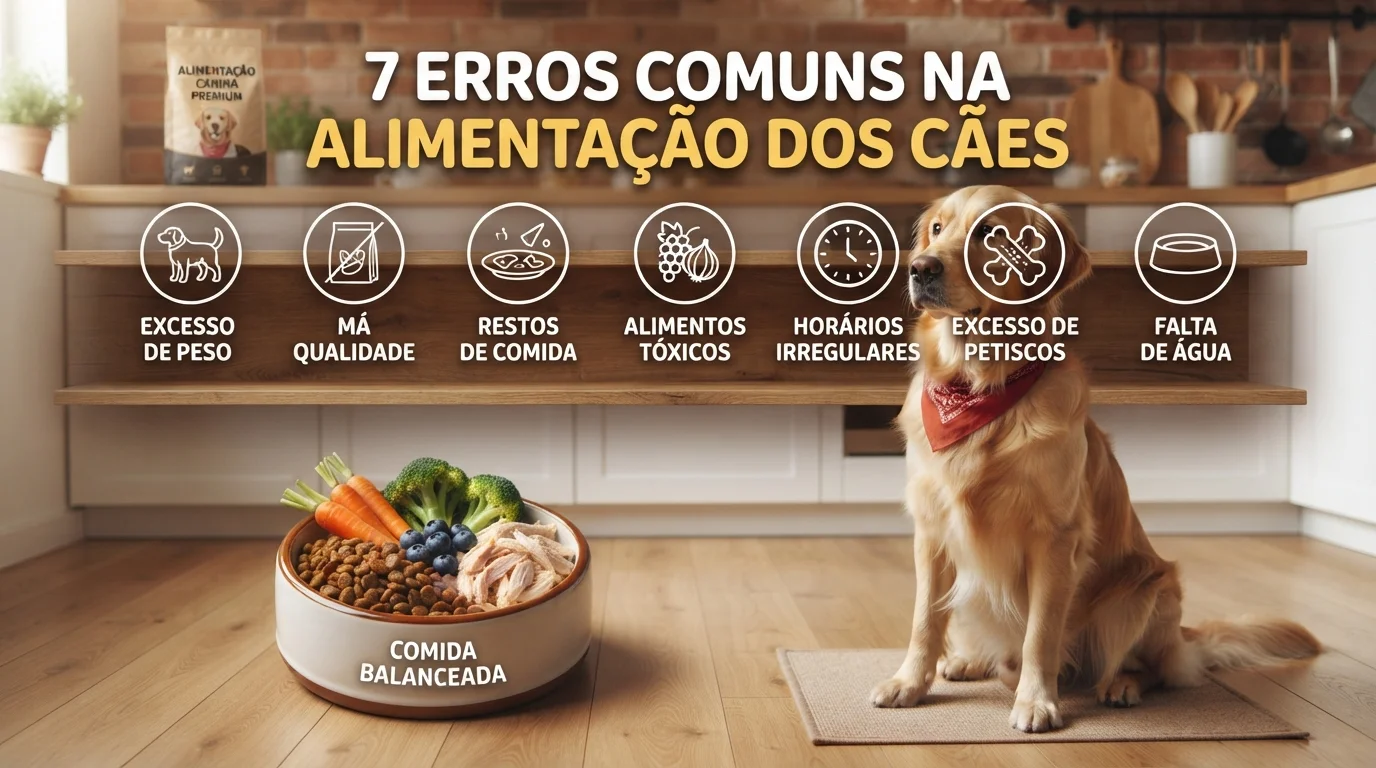 7 erros comuns na alimentação dos cães