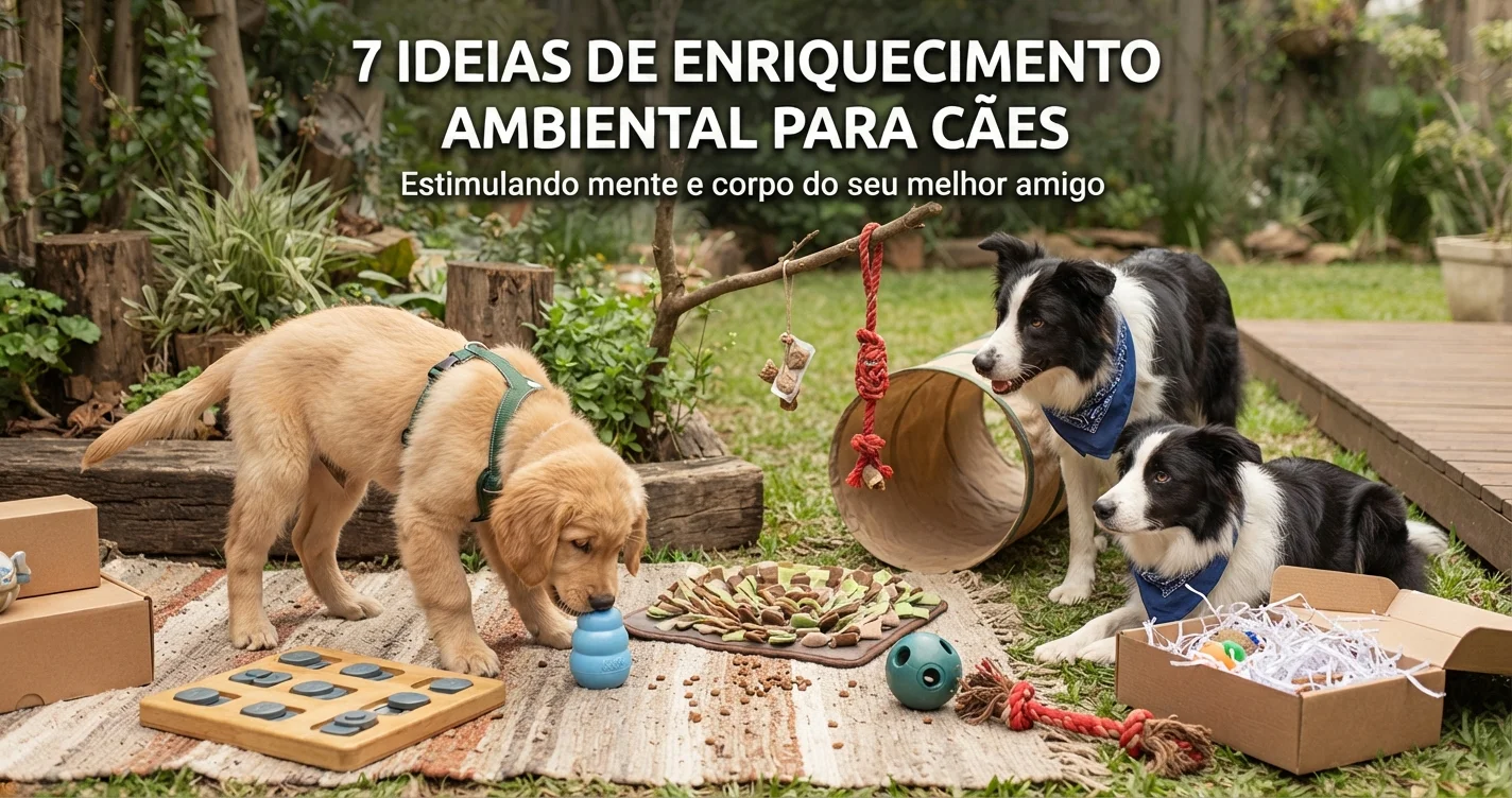 7 ideias de enriquecimento ambiental para cães