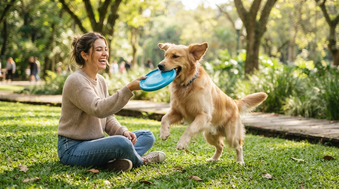 Brincadeiras simples para deixar seu cachorro mais feliz