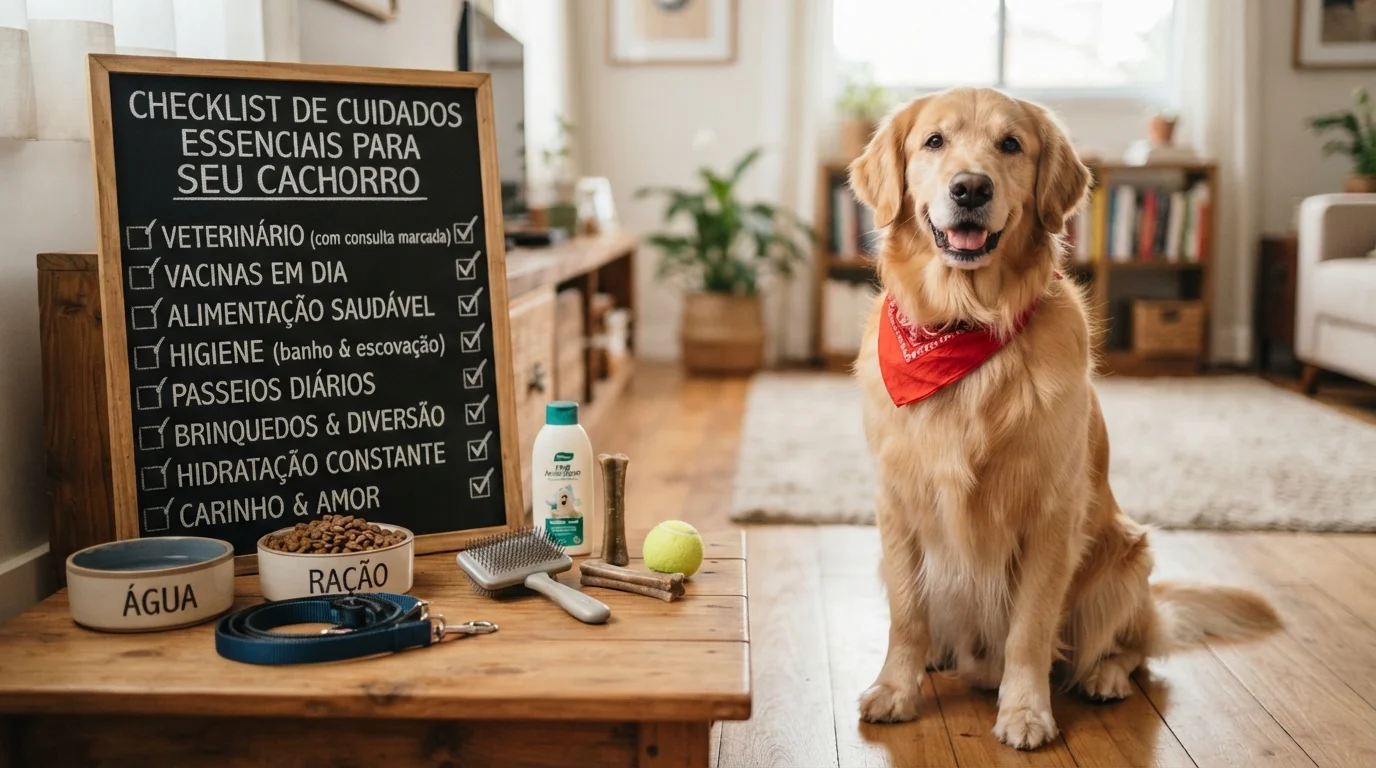 Checklist de cuidados essenciais para seu cachorro