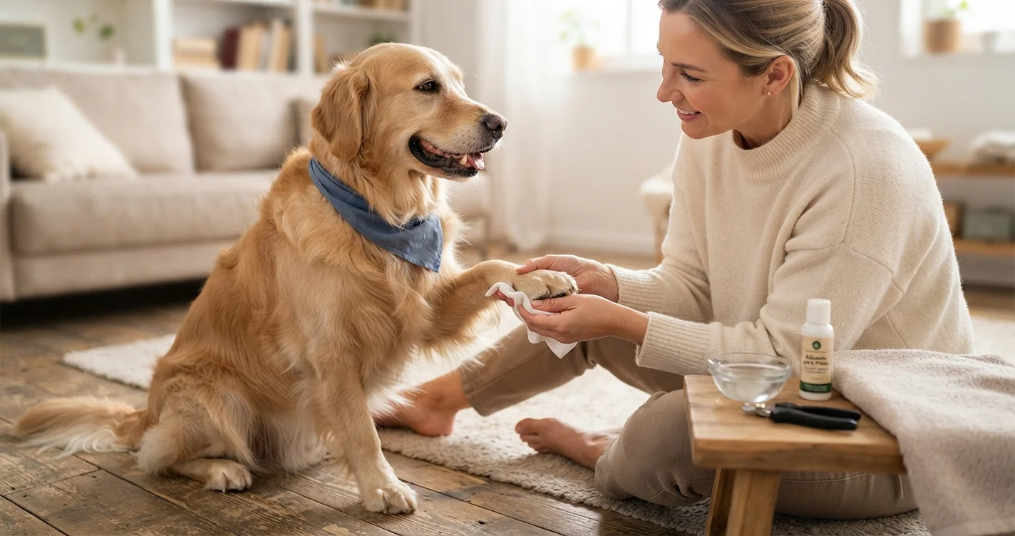 Como cuidar das patas do seu cachorro
