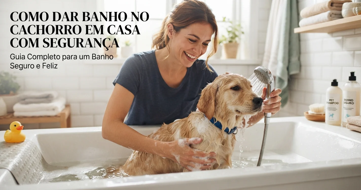 Como dar banho no cachorro em casa com segurança