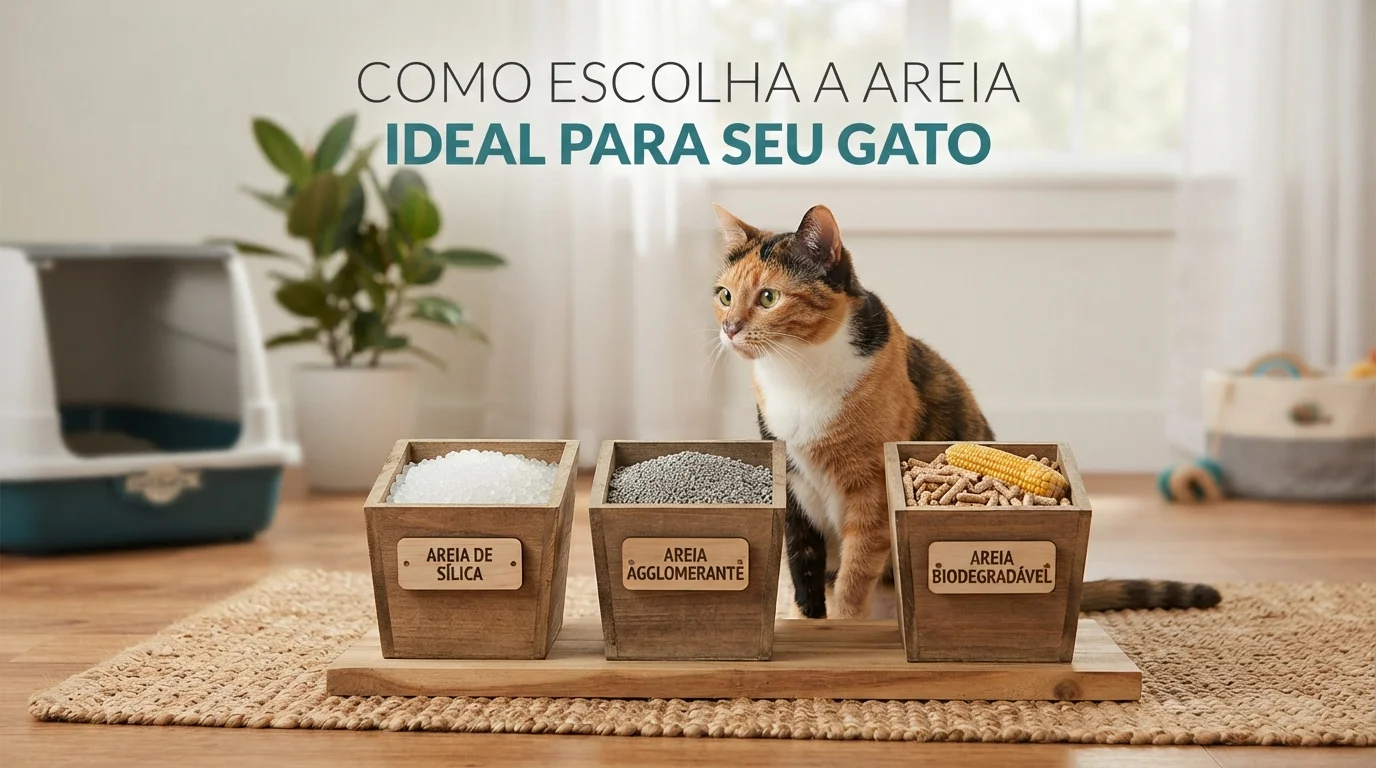 Como escolher a areia ideal para seu gato