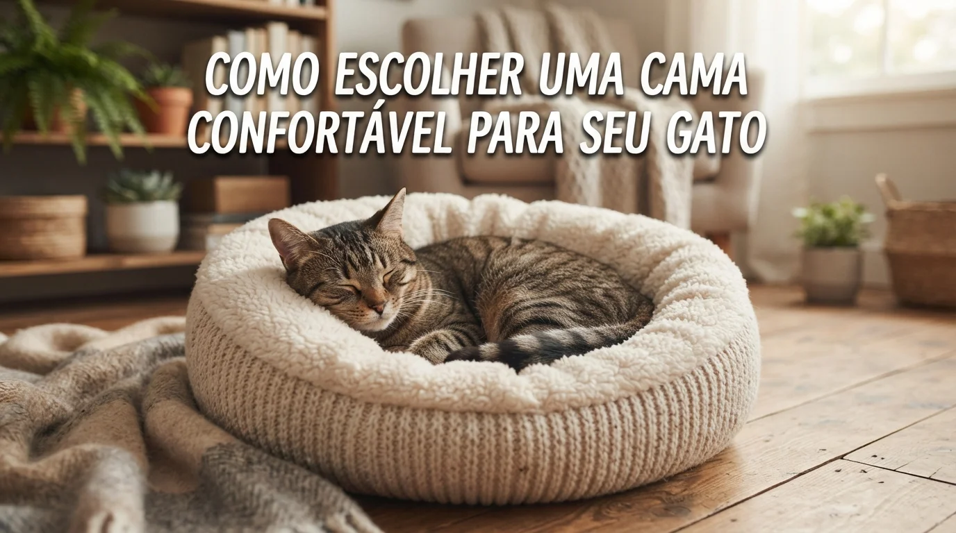 Como escolher uma cama confortável para seu gato