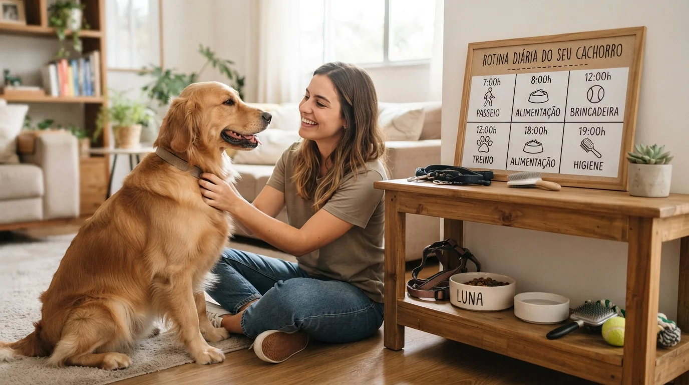 Como montar uma rotina de cuidados para seu cachorro