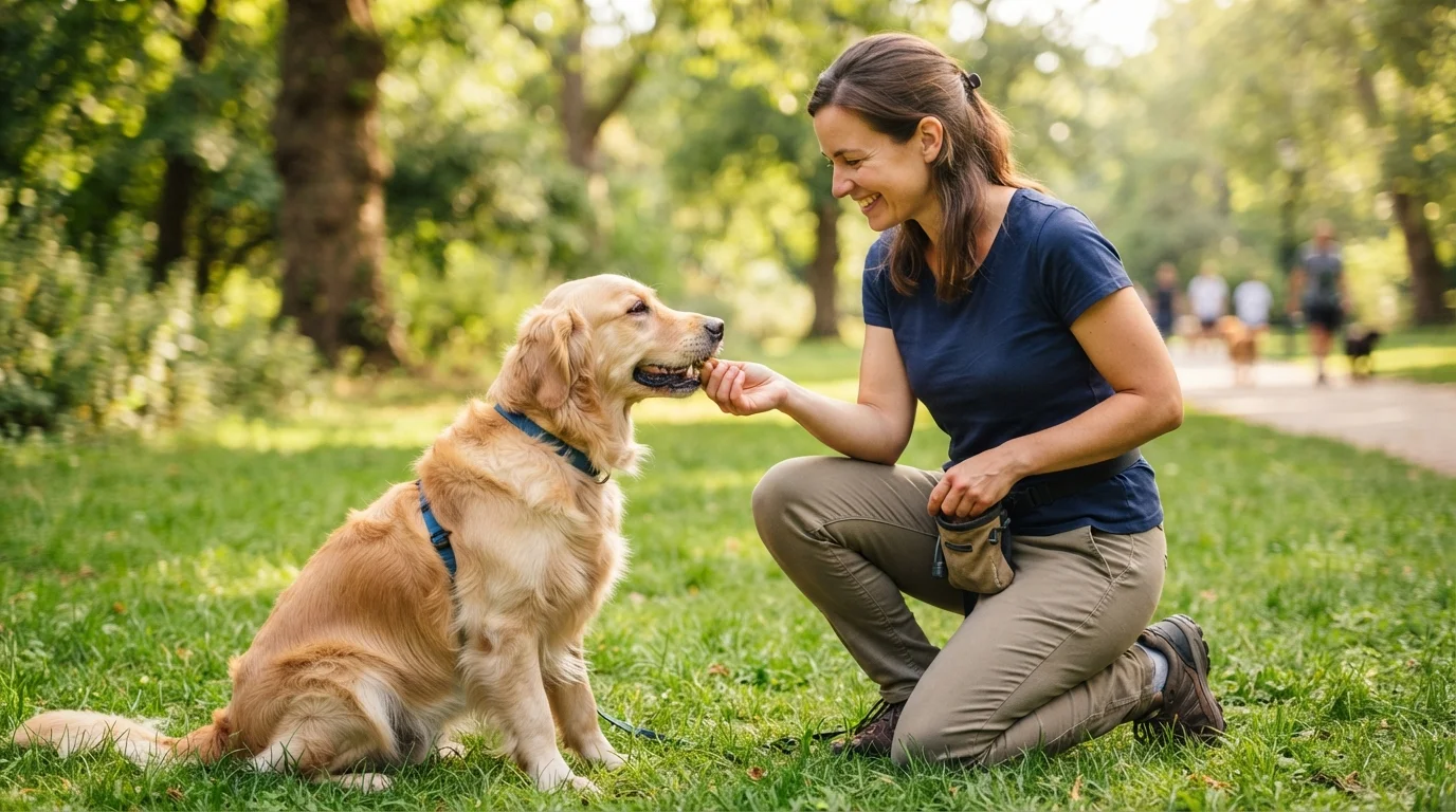 Como recompensar seu cachorro durante o adestramento