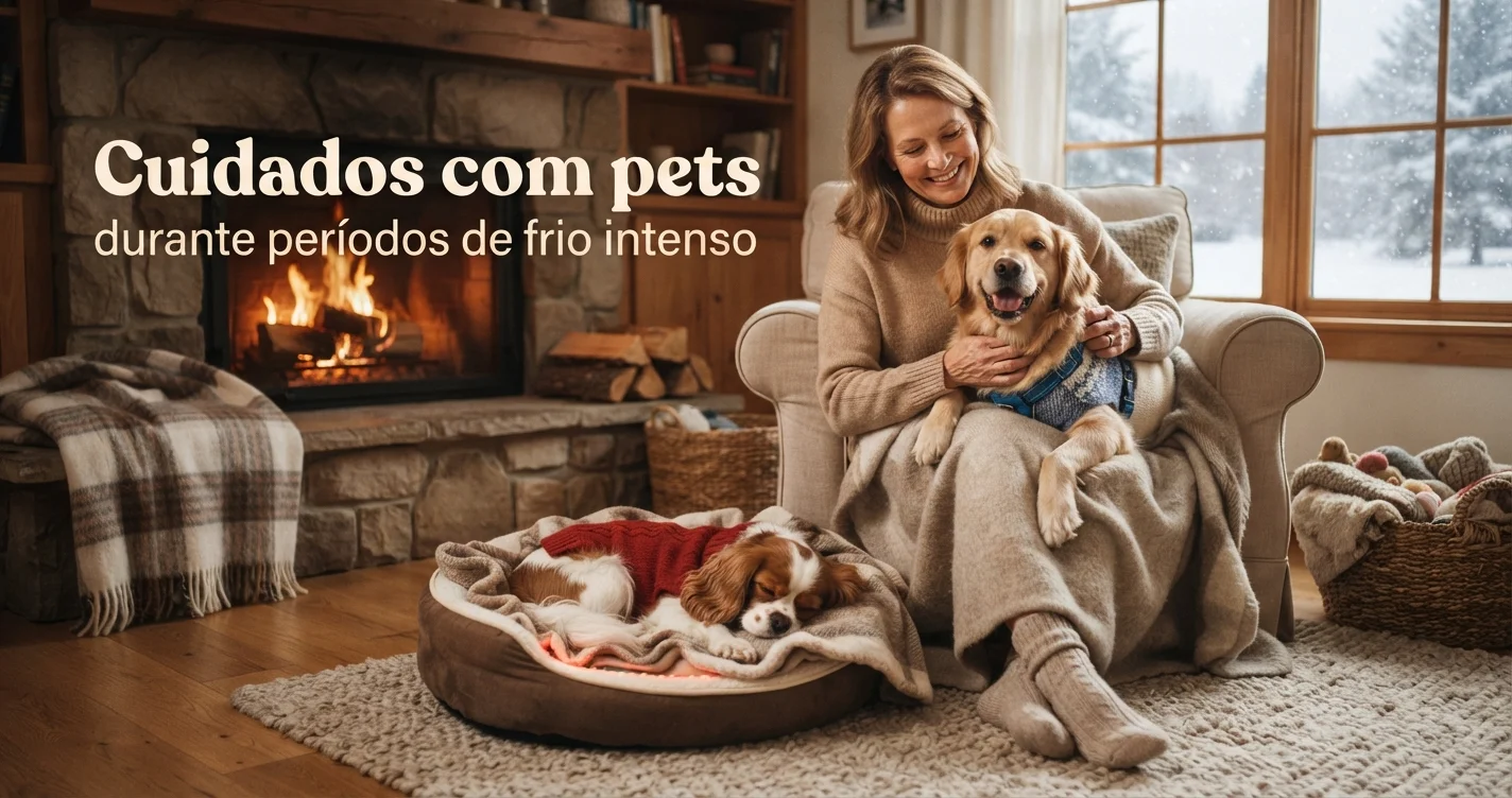 Cuidados com pets durante períodos de frio intenso