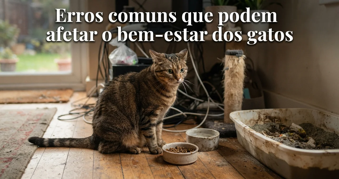 Erros comuns que podem afetar o bem-estar dos gatos