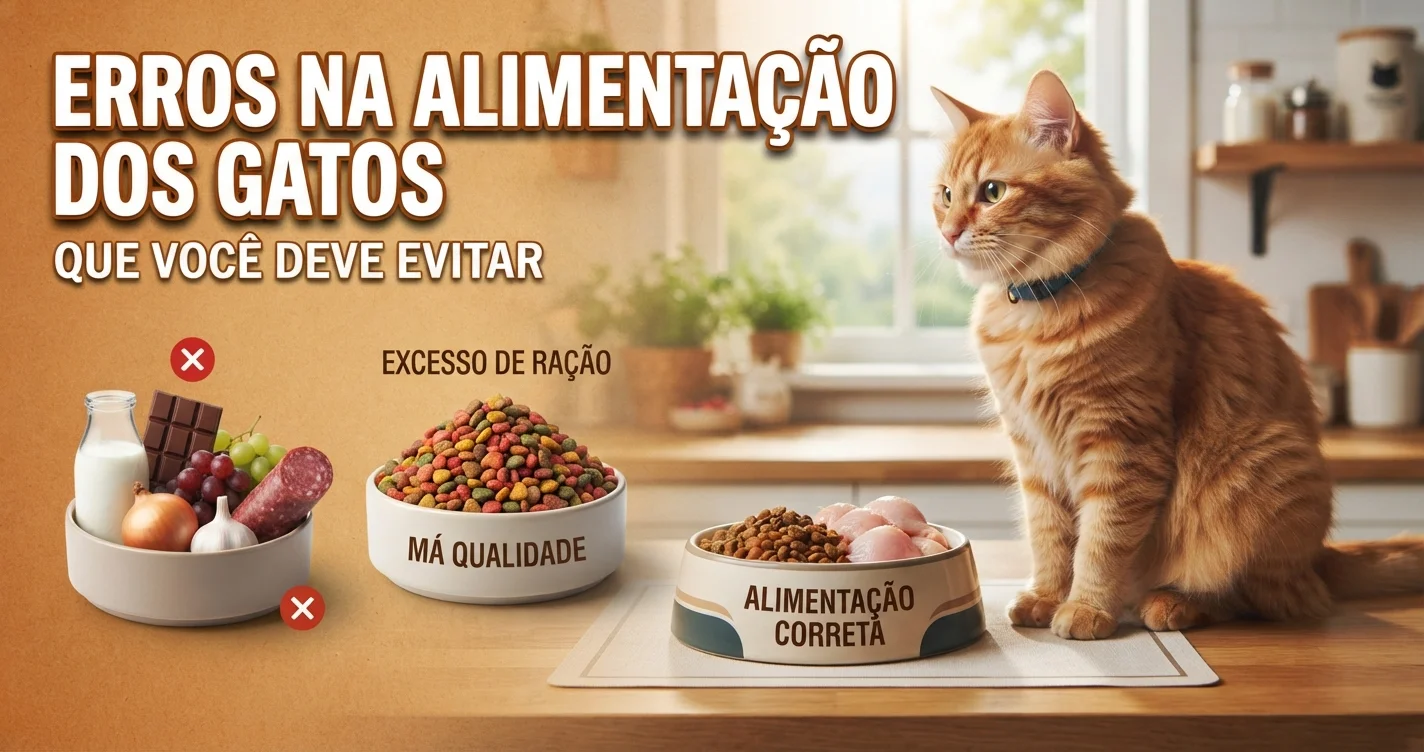 Erros na alimentação dos gatos que você deve evitar