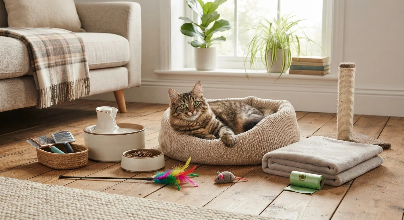 Itens essenciais para quem acabou de adotar um gato