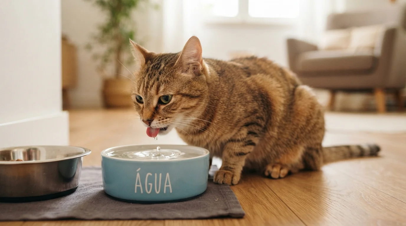 Por que meu gato está bebendo muita água?