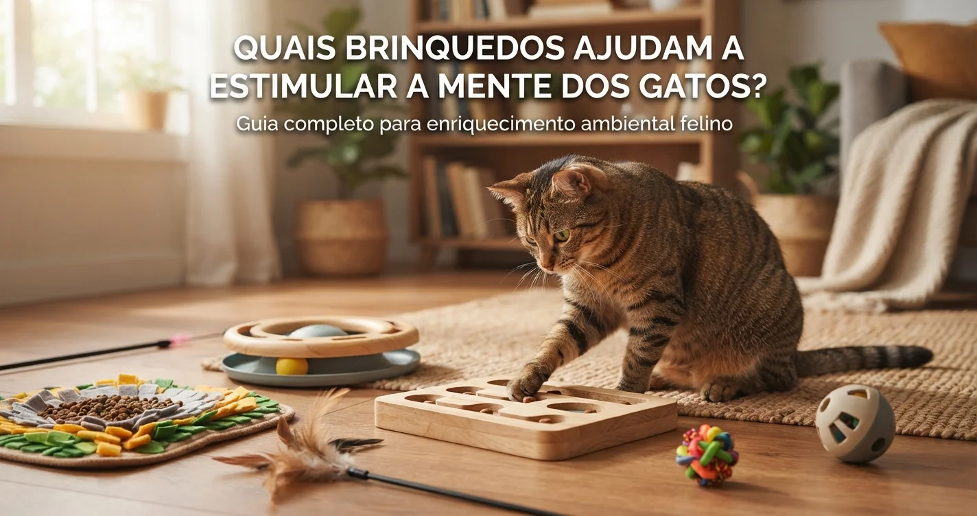 Quais brinquedos ajudam a estimular a mente dos gatos?