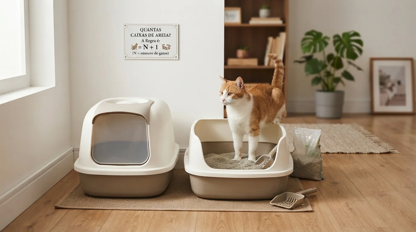 Quantas caixas de areia um gato deve ter?
