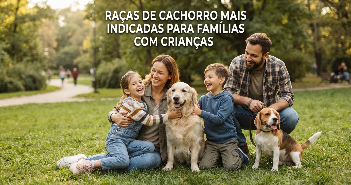 Raças de cachorro mais indicadas para famílias com crianças
