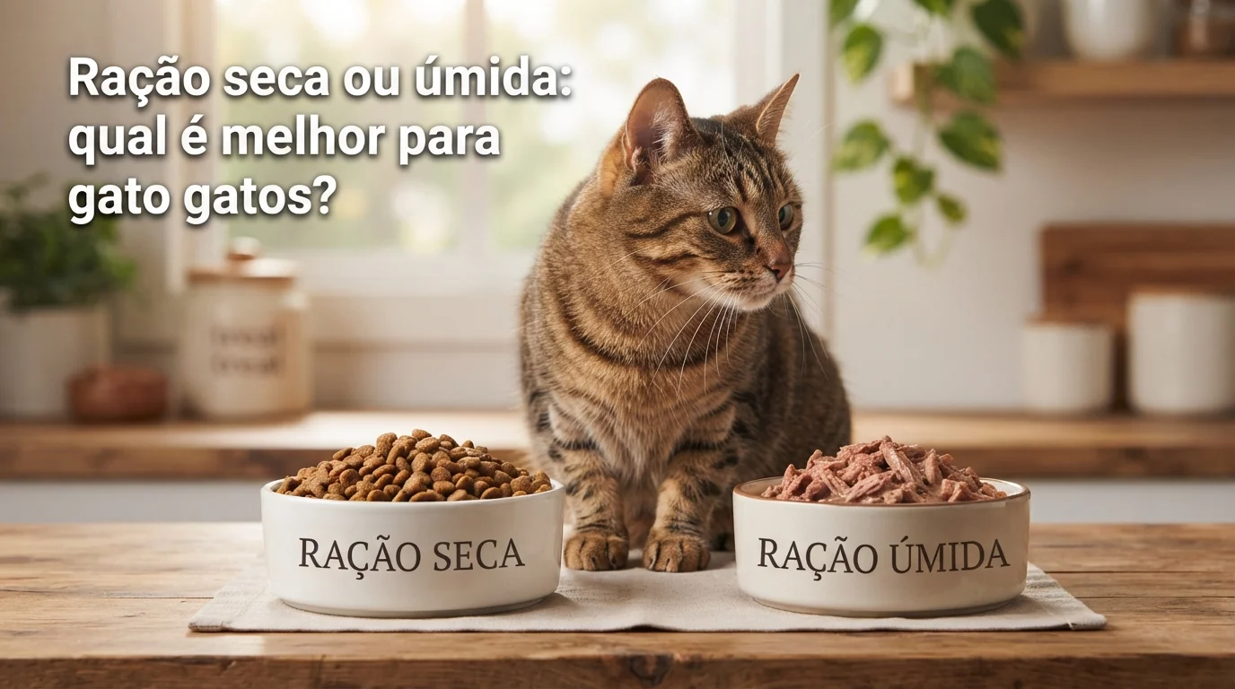 Ração seca ou úmida: qual é melhor para gatos?