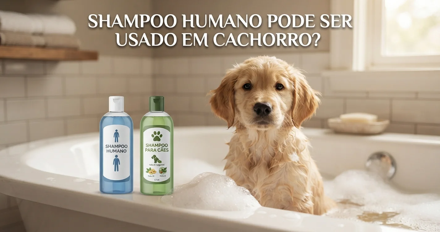 Shampoo humano pode ser usado em cachorro?